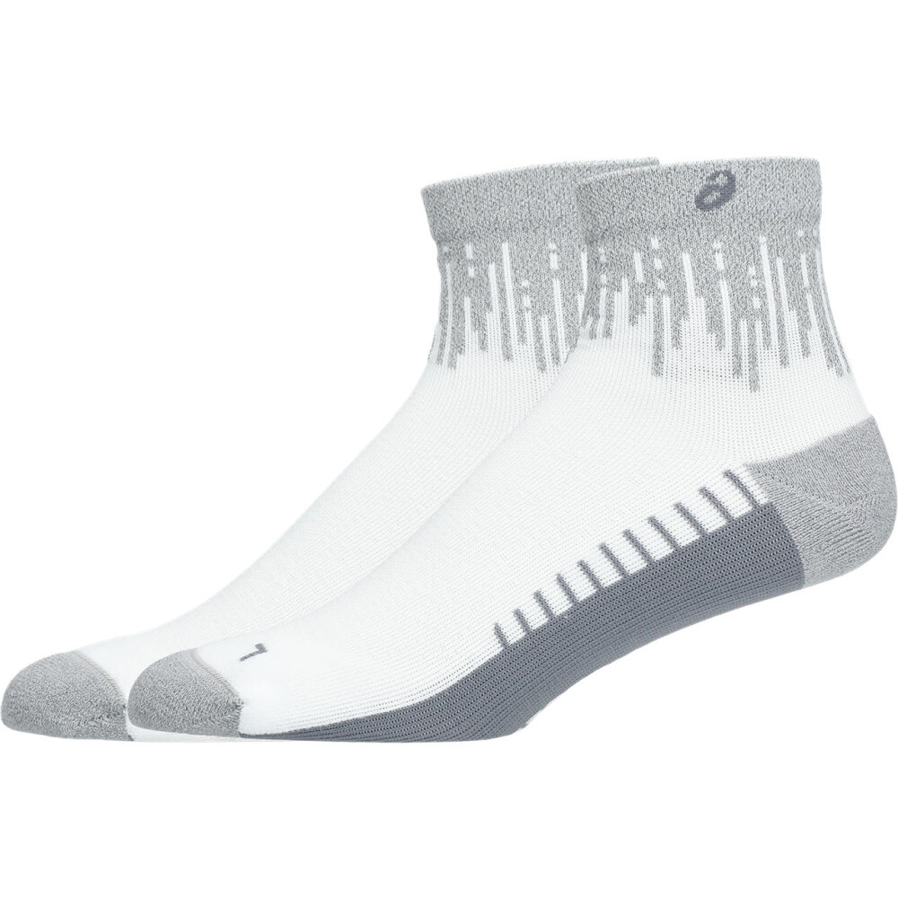 Medias Running Performance Run Sock Quarter Unisex Brilliant White/silver Reflective