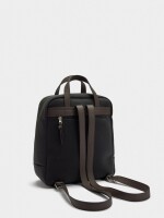 Mochila Efecto De Nylon negro