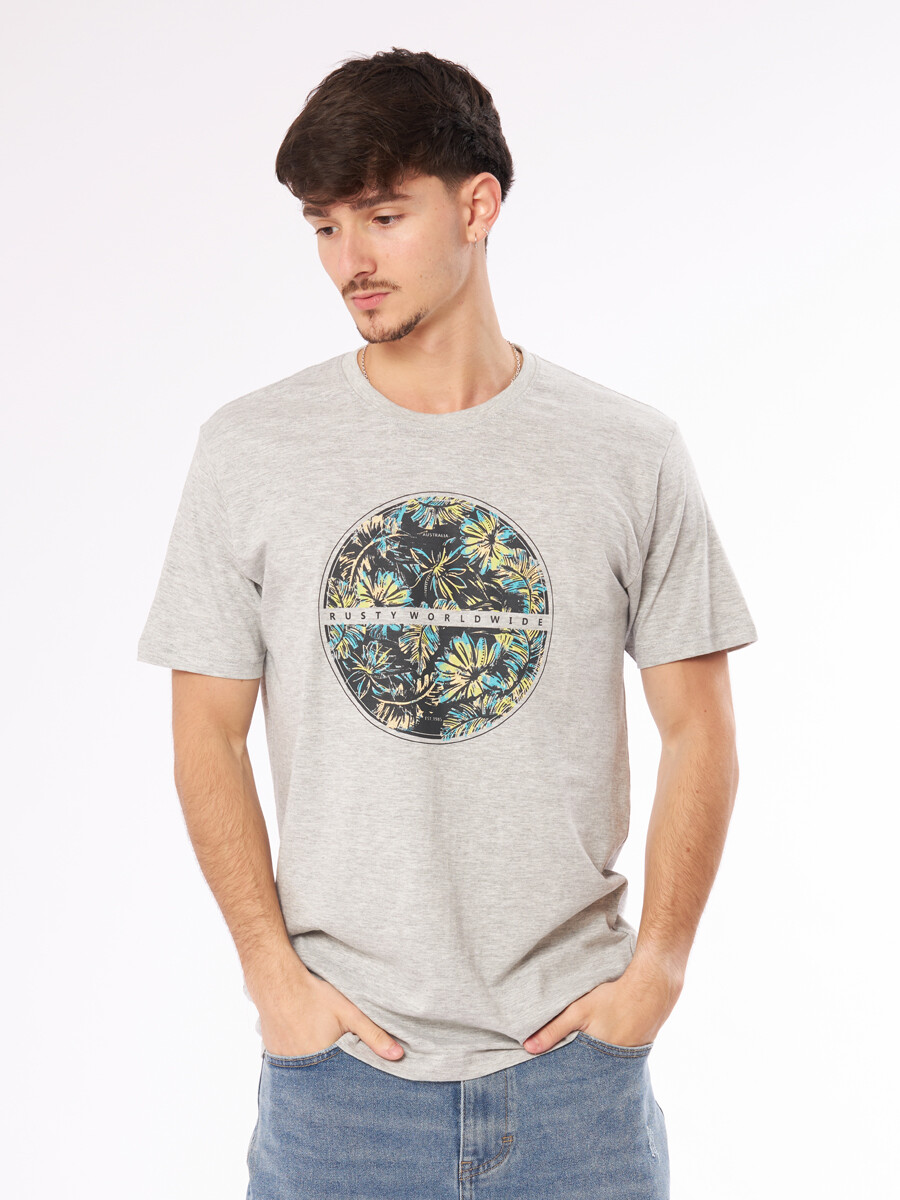 T-SHIRT SUMO RUSTY - Gris Claro 