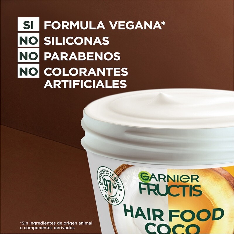Mascarilla Hair Food Coconut Garnier Fructis 350 Ml. Mascarilla Hair Food Coconut Garnier Fructis 350 Ml.