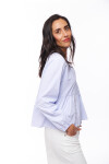 BLUSA AZUNA CELESTE RAYAS