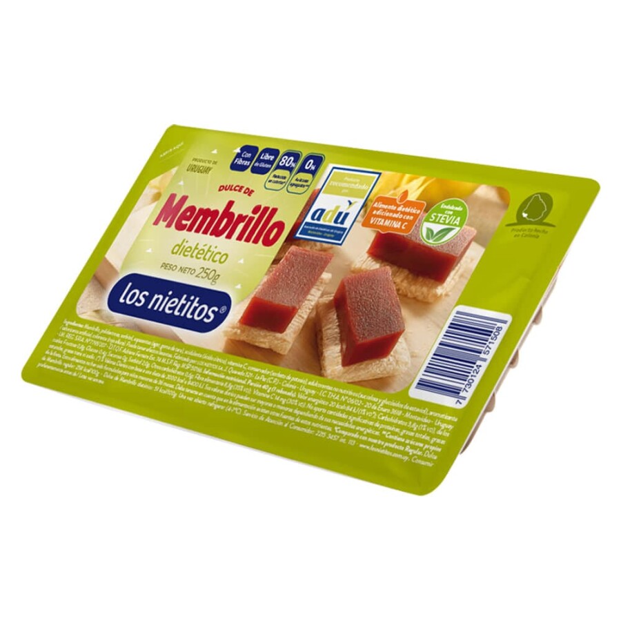 Dulce De Membrillo Sin Azúcar Los Nietitos 250g Dulce De Membrillo Sin Azúcar Los Nietitos 250g