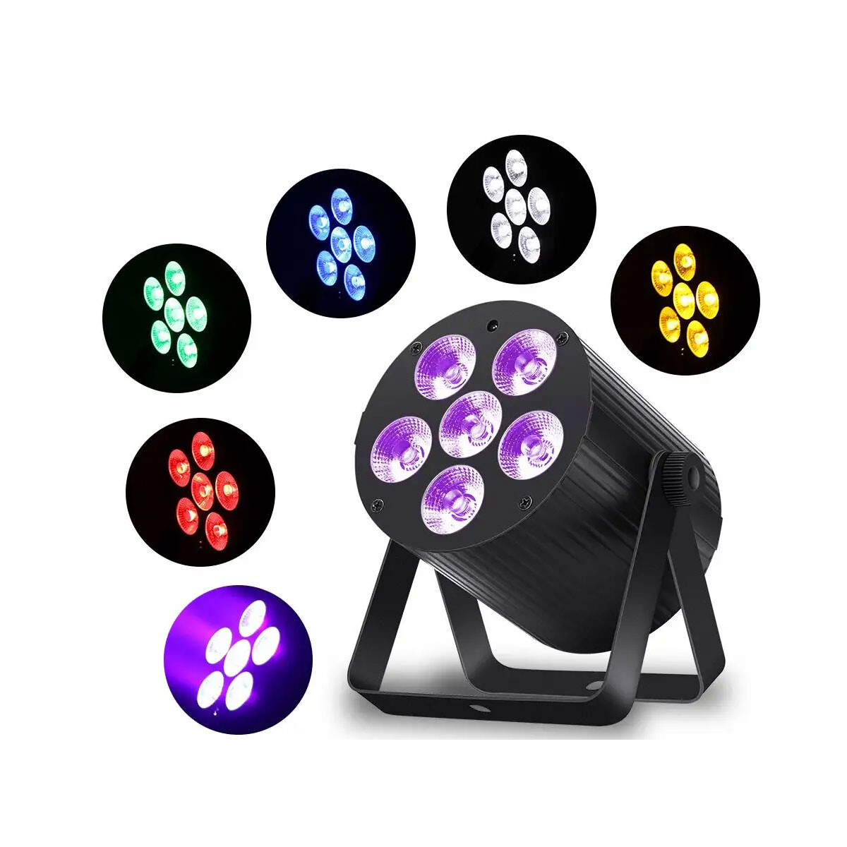 Tacho Led Para Truss Pls Pl103c 6x6w Rgbwauv 6 En 1 