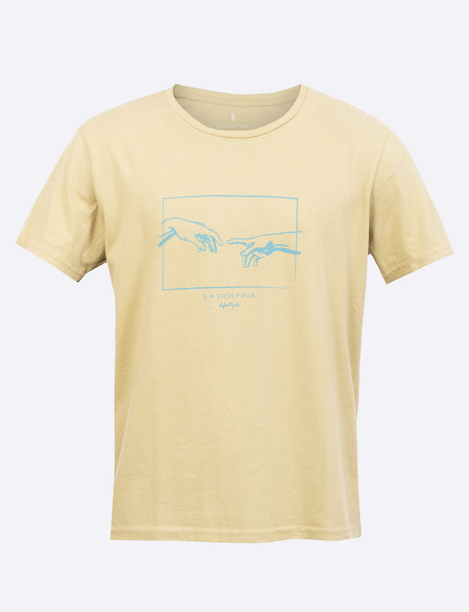 T-shirt estampada pistacho