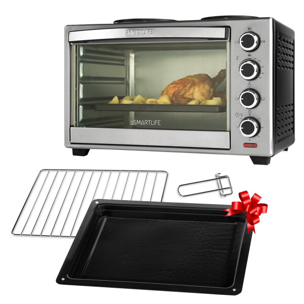 Horno Eléctrico Con 2 Discos Smartlife Sl-eo48sp HORNO ELECTRICO SMARTLIFE SL-EO48SP*****