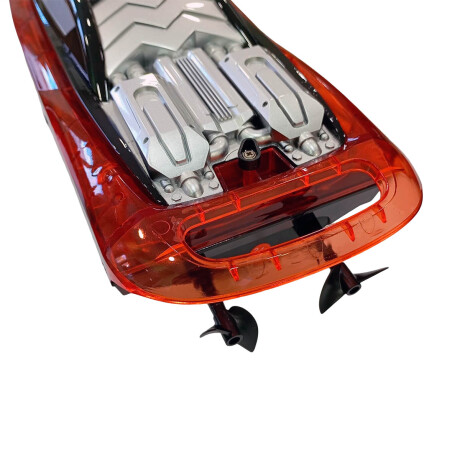 Lancha Barco Luces Recargable Control Remoto Juguete Jug030211