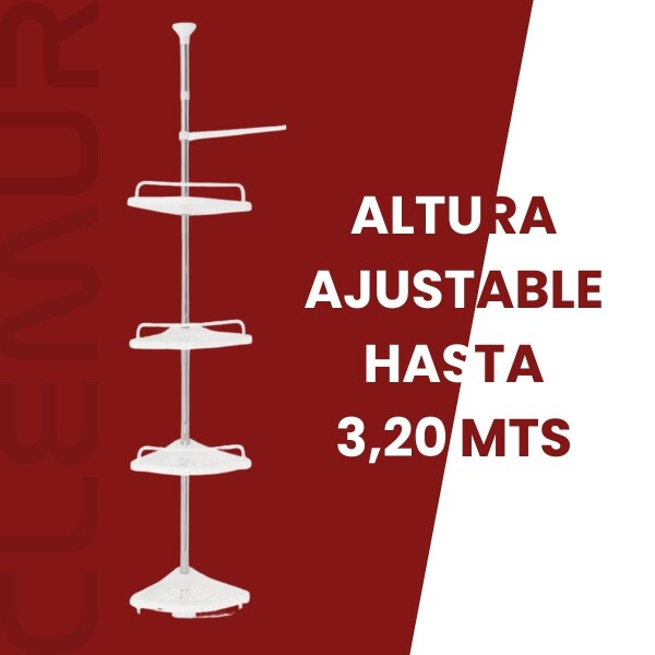 Estante Para Baño Mueble Esquinero Barral Organizador Ducha Toallero Imback HBA001 Estante Para Baño Mueble Esquinero Barral Organizador Ducha Toallero Imback HBA001