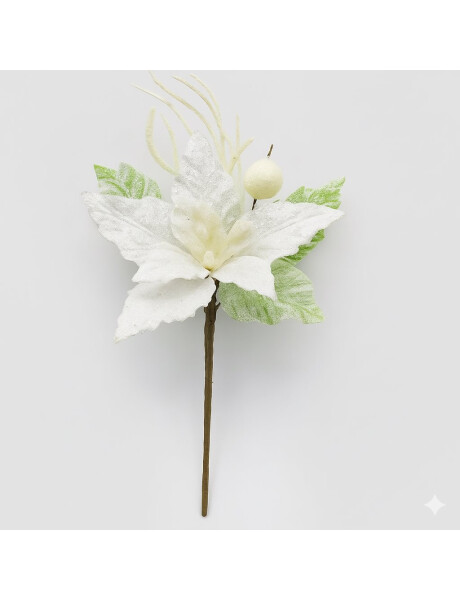 ESTRELLA FEDERAL C/RAMITAS  BLANCO 12 CM. ESTRELLA FEDERAL C/RAMITAS  BLANCO 12 CM.