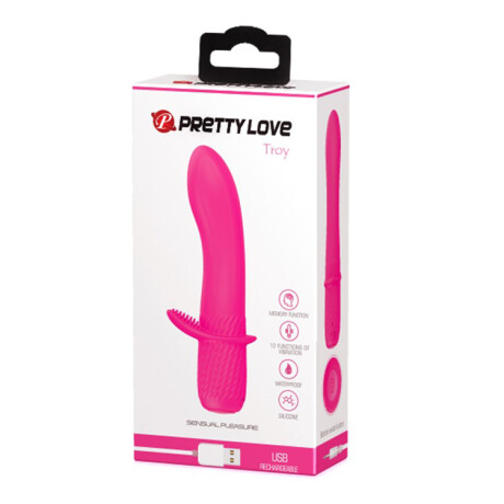 Vibrador Estimulador Silicona Troy Pretty Love Rosa Vibrador Estimulador Silicona Troy Pretty Love Rosa