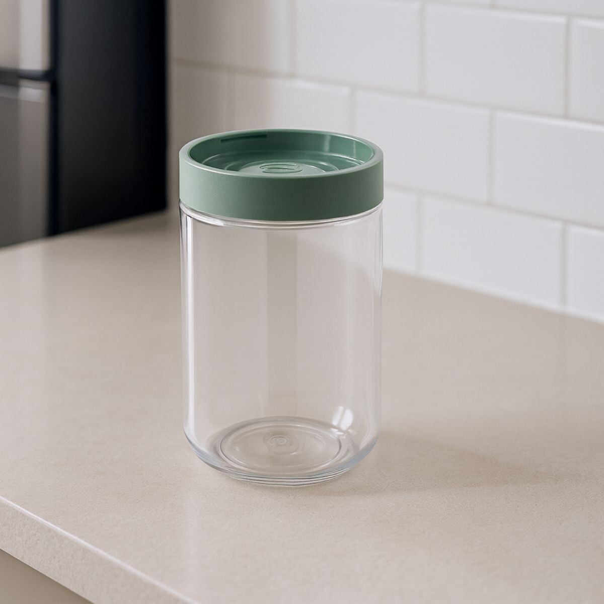 Frasco hermético plástico 900ml - VERDE MENTA 