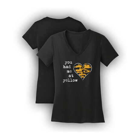 T-shirt Cat con frase "Ladies You Had Me at Yellow" T-shirt Cat con frase "Ladies You Had Me at Yellow"