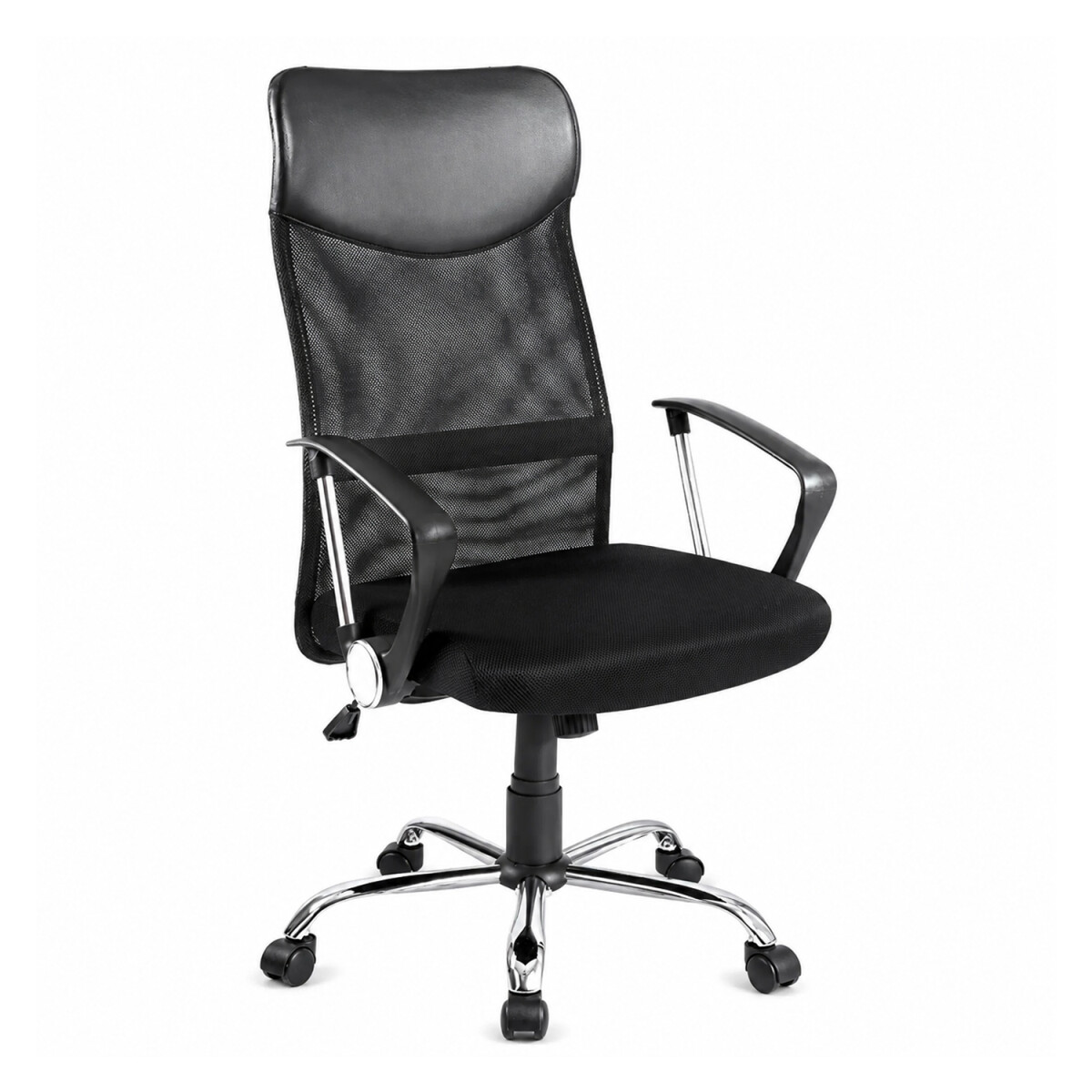 Silla Ejecutiva Escritorio Apoya Brazo Ruedas Alta Gama - Negro 