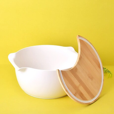 Tabla Bambú Para Cortar Con Bowl Alto 17cm x Diámetro 30cm Tabla Bambú Para Cortar Con Bowl Alto 17cm x Diámetro 30cm
