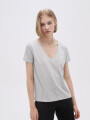 Remera Ursa Gris Melange