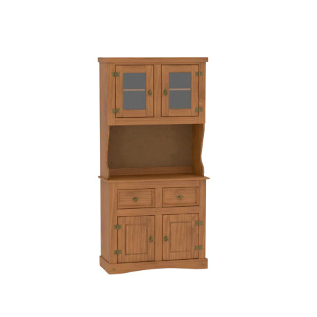 Cristalero Armario Lumax Aparador 4 puertas 2 cajones madera maciza Cristalero Armario Lumax Aparador 4 puertas 2 cajones madera maciza