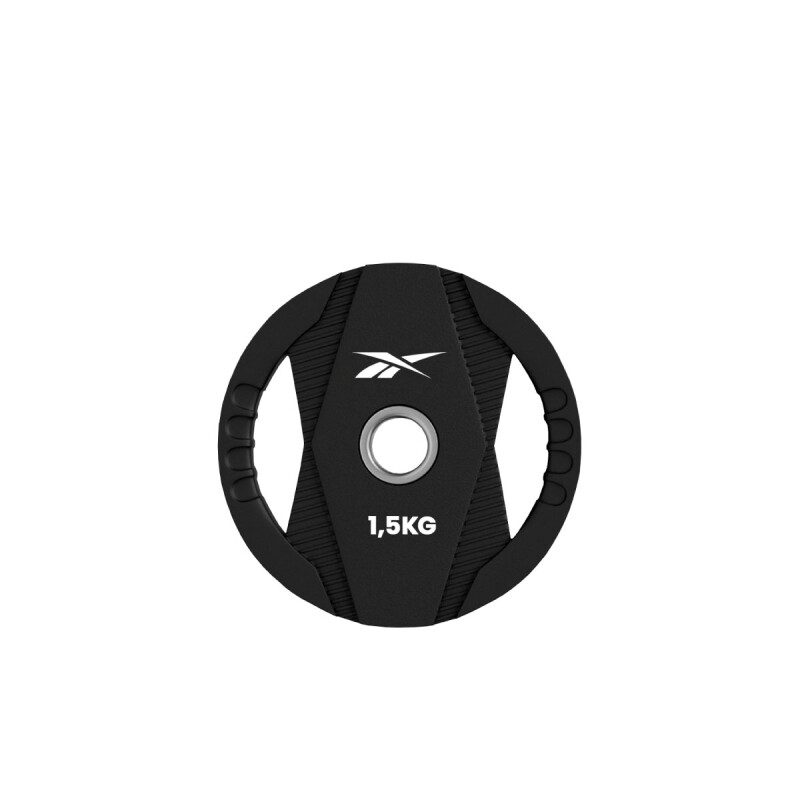 Disco Olímpico Tpu Con Agarre Reebok 1,25 Kg Negro