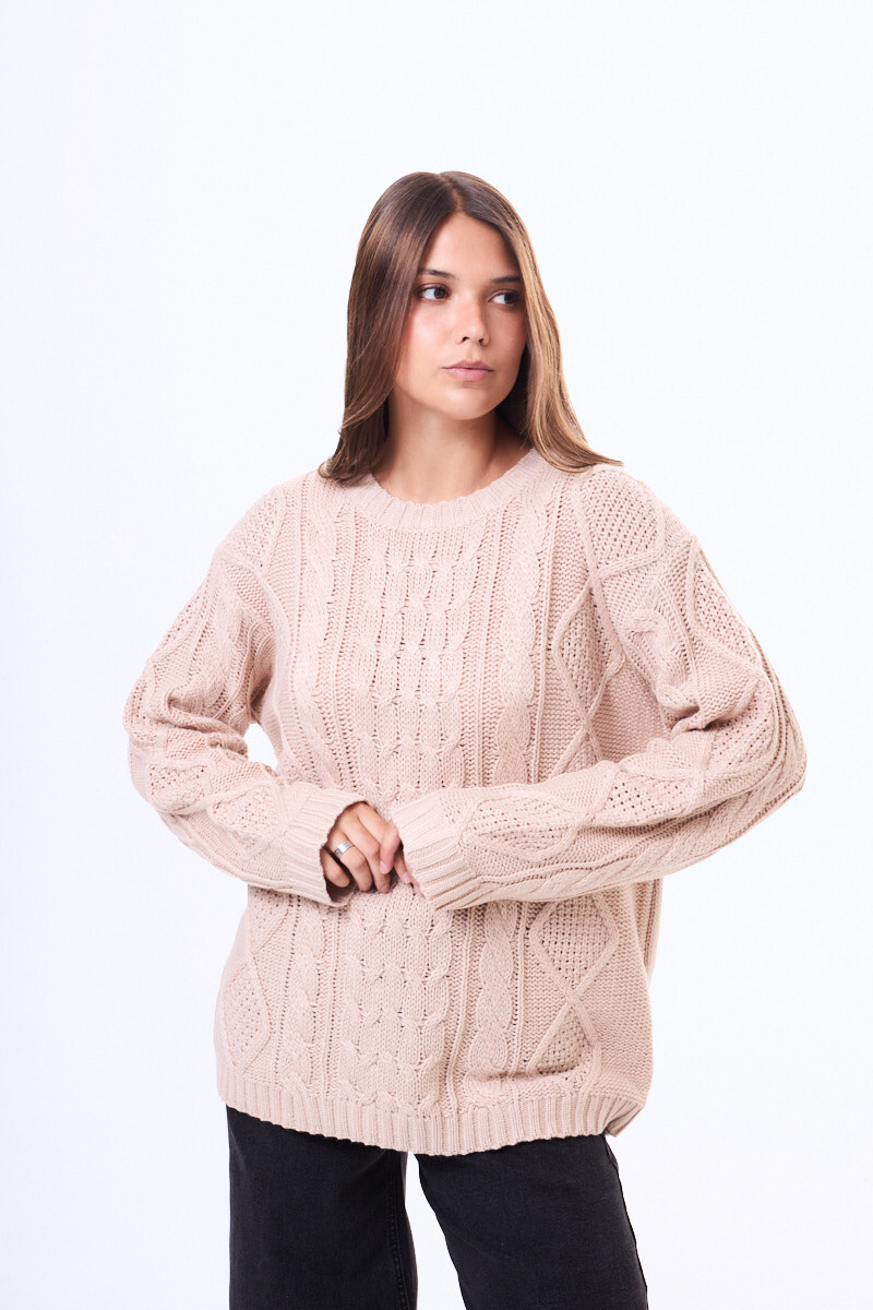 Buzo tejido Garzon - Beige 