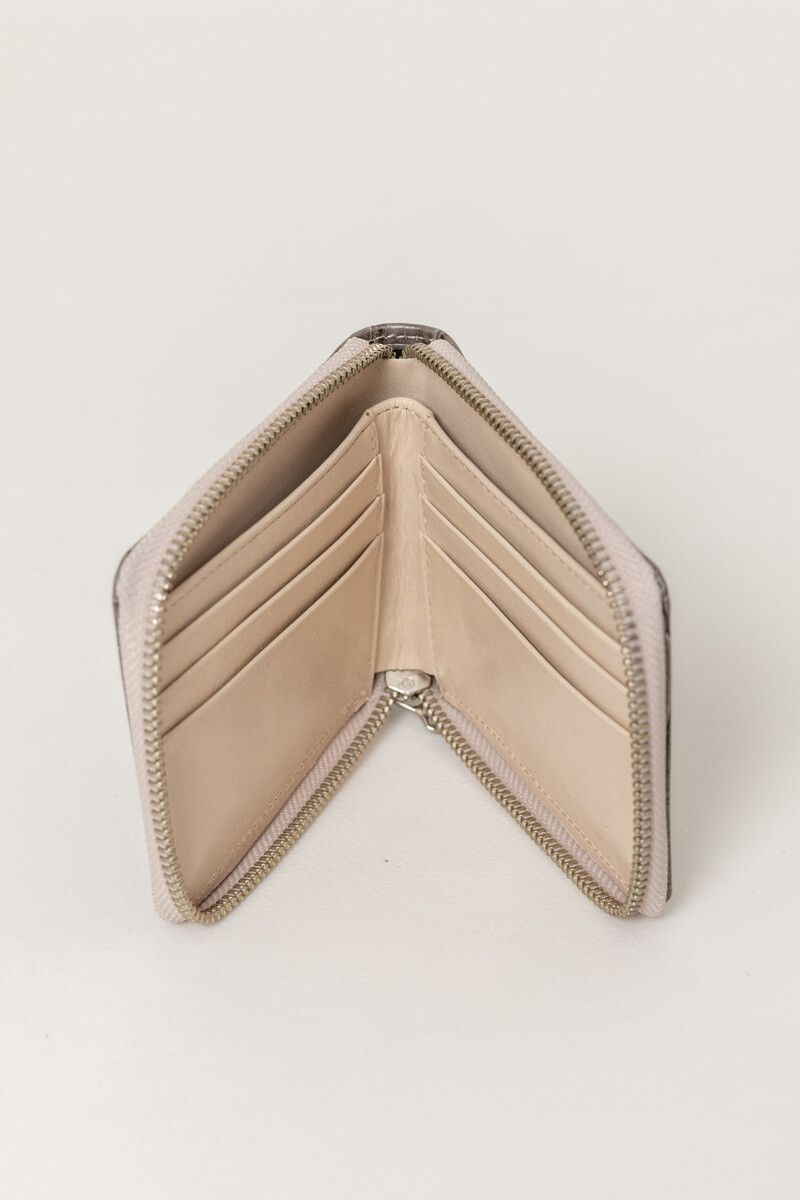 Billetera luli Gris crocco