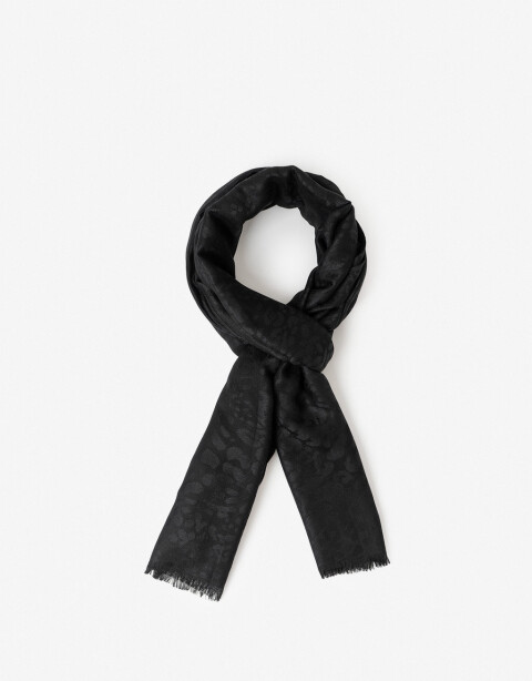 Pashminas Pashmina Animal Print - Negro