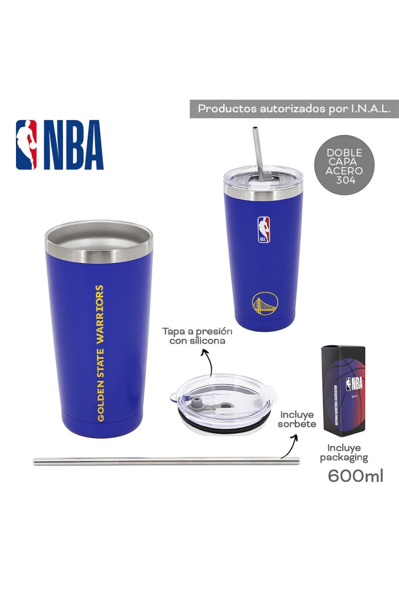 Vaso Termico NBA 600 ML Azul