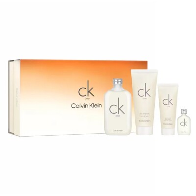 Set Ck One Edt 200ml + Body Lotion + Shower Gel + Mini Edt 15ml. Set Ck One Edt 200ml + Body Lotion + Shower Gel + Mini Edt 15ml.