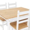 Juego de Comedor Lucia Plus 4 Sillas Madera Blanco Juego de Comedor Lucia Plus 4 Sillas Madera Blanco