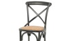 Silla Cruceta de Abedul macizo - Negra Silla Cruceta de Abedul macizo - Negra
