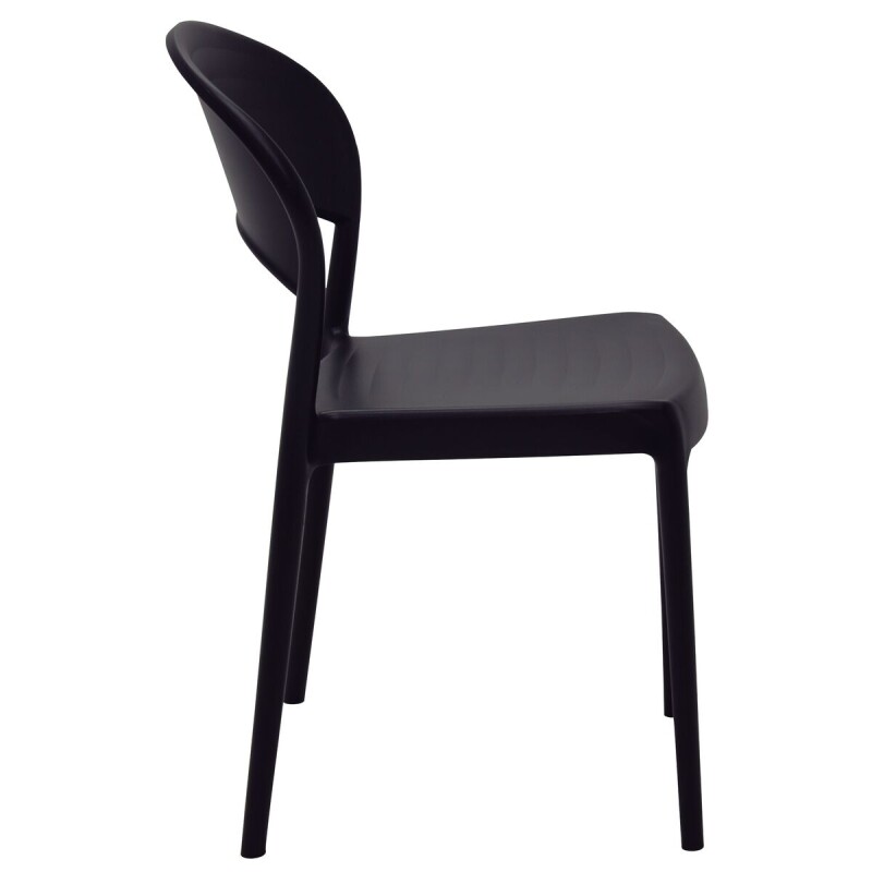 Silla Sissi Respaldo Cerrado en polipropileno - color Negro - 92046/409 - Tramontina Silla Sissi Respaldo Cerrado en polipropileno - color Negro - 92046/409 - Tramontina