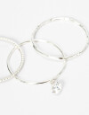 Sets Anillos Strass Set De Anillos En Plata 925 Y Cubic - Plateado