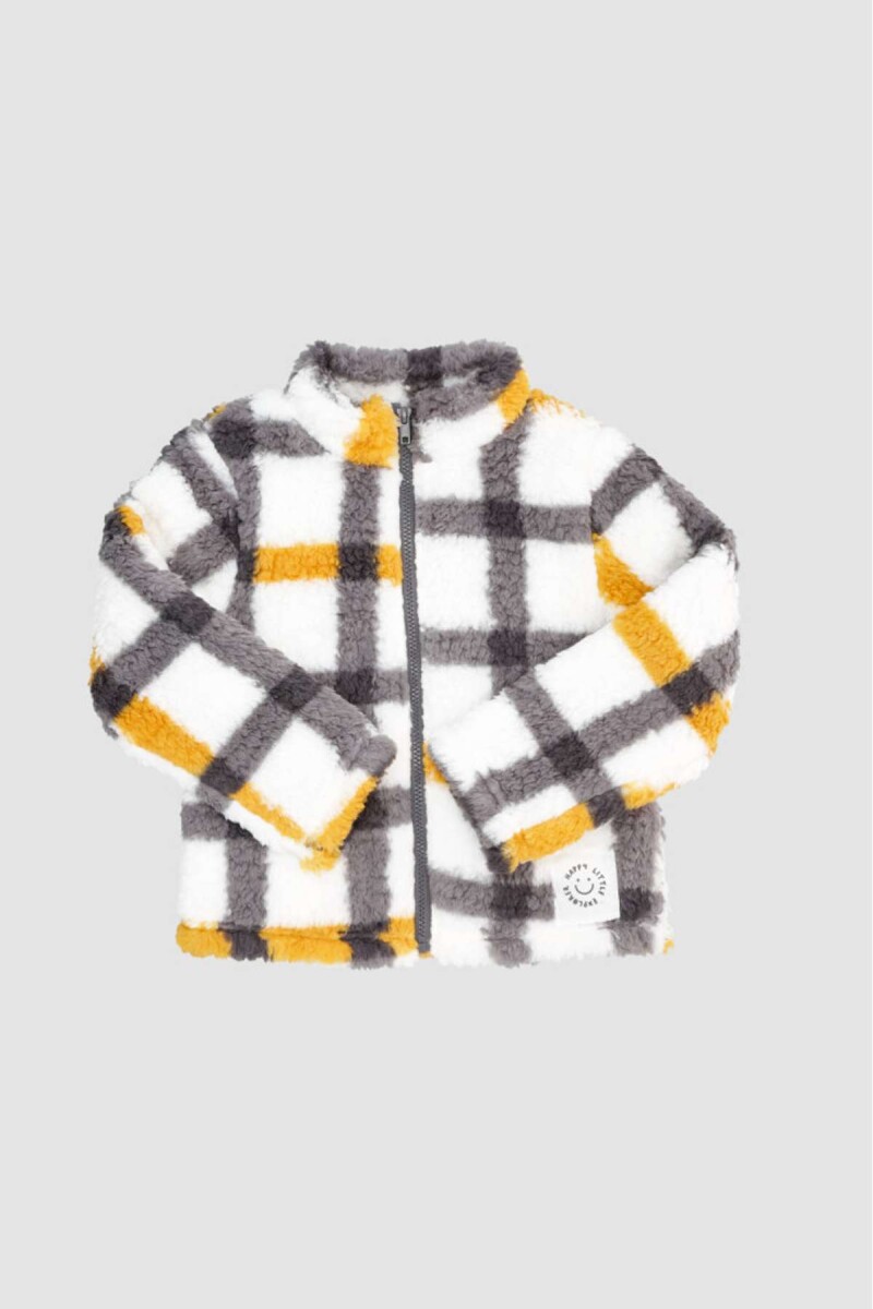 Campera infantil checks - Marfil 