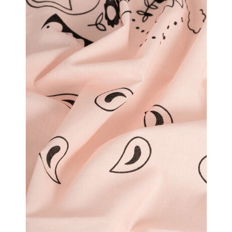 Pañuelo Paisley Florcitas Rosa Claro