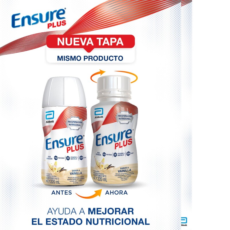 Ensure Plus Drink Vainilla 220 Ml. Ensure Plus Drink Vainilla 220 Ml.