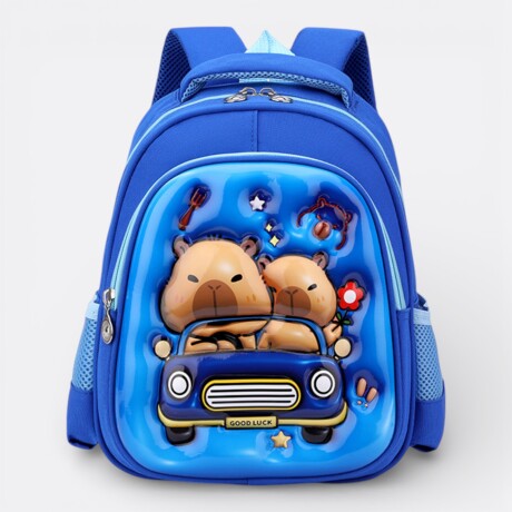 Mochila Capibara Labubu Preescolar 3d Relieve Capibara de paseo