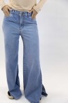 Jean wide c/tajo Azul medio