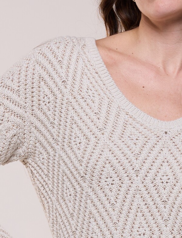 Buzo Algodon Rombos BEIGE/MULTI