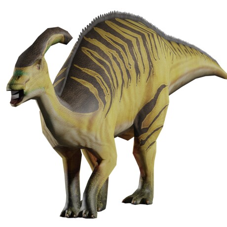 Bloque de dinosaurio parasaurolophus