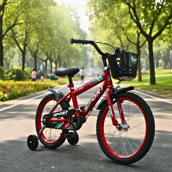 Bicicleta Infantil Sport Rod 16 Canasto Guardabarros Rojo 1