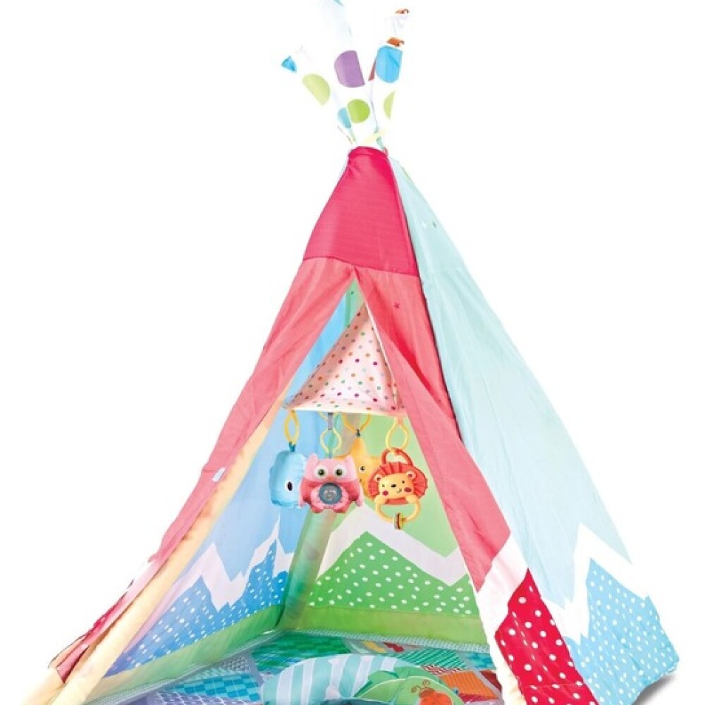 Gimnasio 3 en 1 KIKKABOO TIPI carpa Gimnasio 3 en 1 KIKKABOO TIPI carpa
