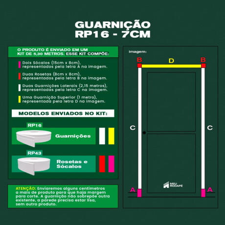 Zocalo Autoadhesivo con Buña RP16 7cm X 10mts Zocalo Autoadhesivo con Buña RP16 7cm X 10mts