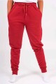 PANTALON HERING UNISEX C/PUÑO C/FELPA E509 Rojo