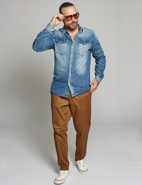 Pantalón comfort jogger tostado