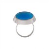 Anillo Oval-Plata 925 Ajustable-Piedra Turquesa-AN3258 conpiedra