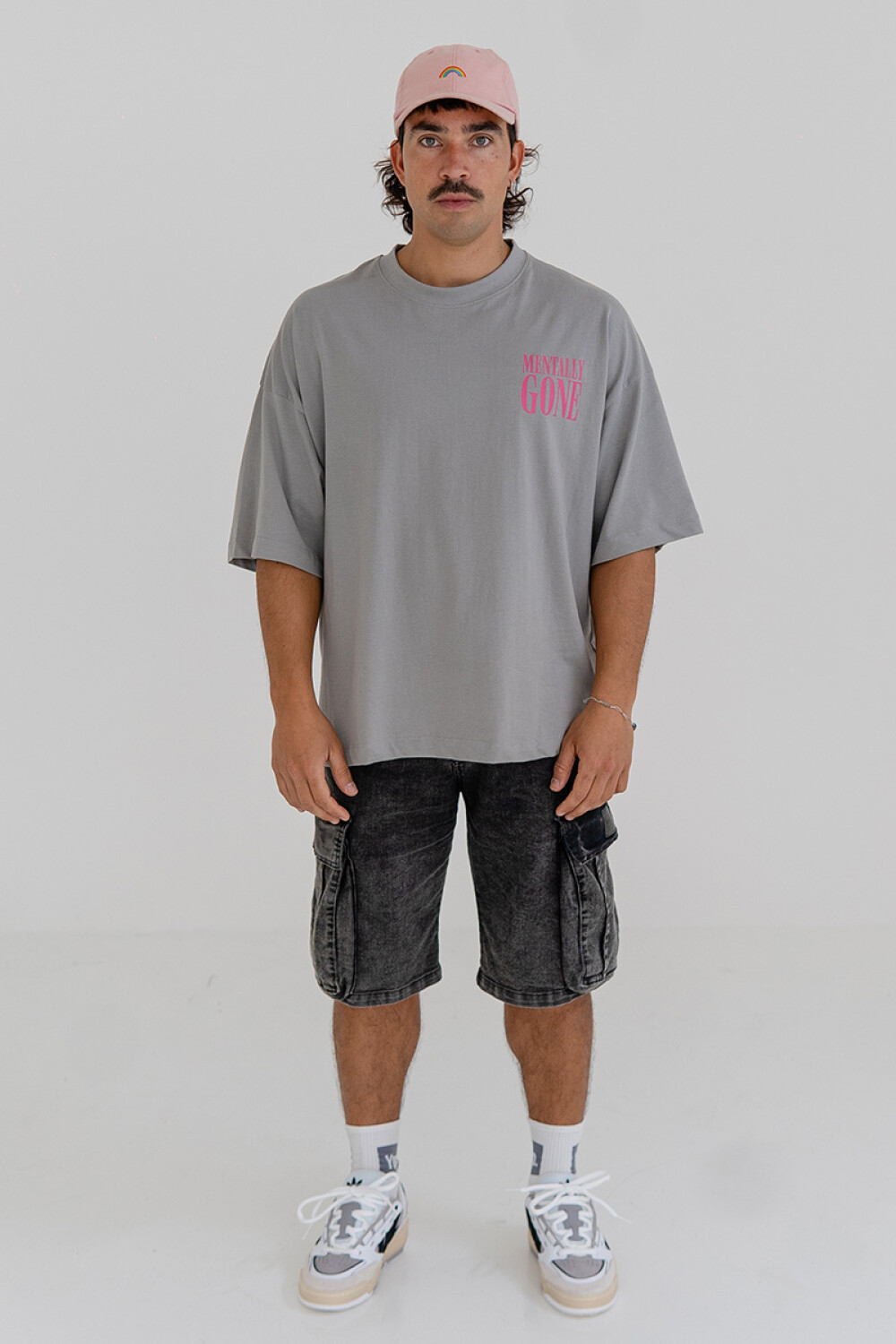 Remera Pulau Mentally Gone Gris