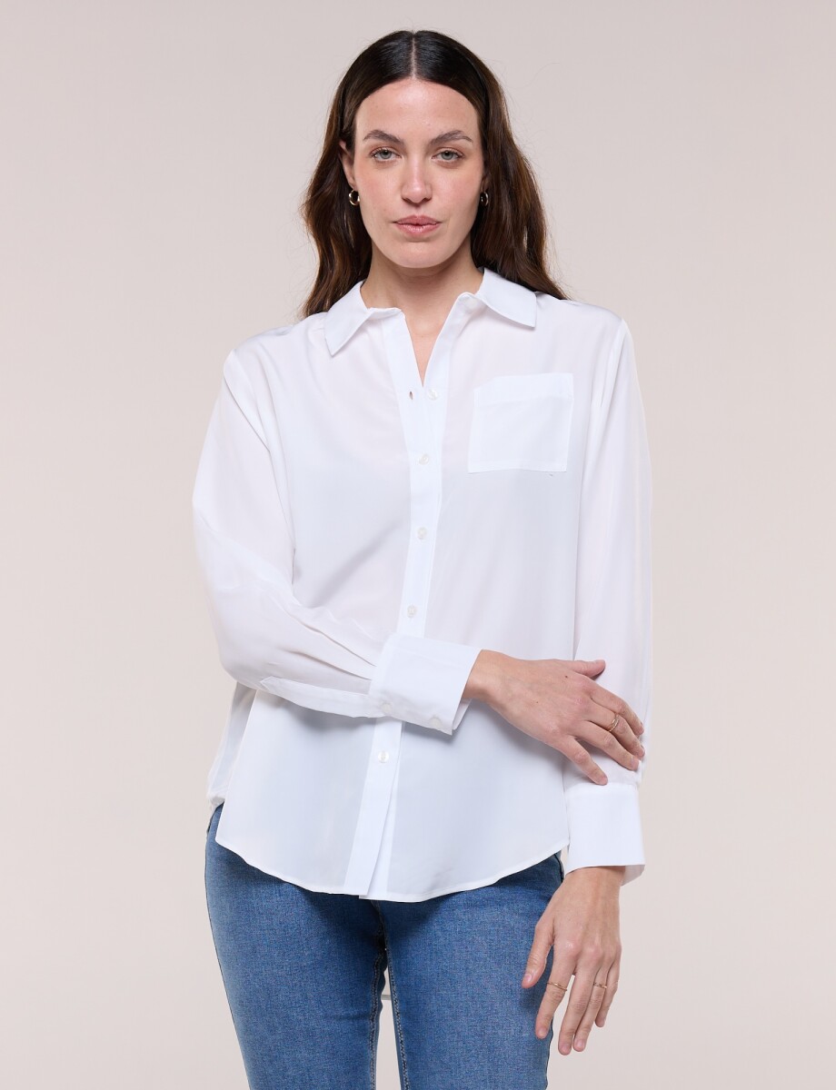 Camisa Satén - Crudo 