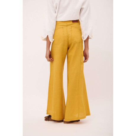 Pantalon Wide Xl Linen Ss26 Pistacho