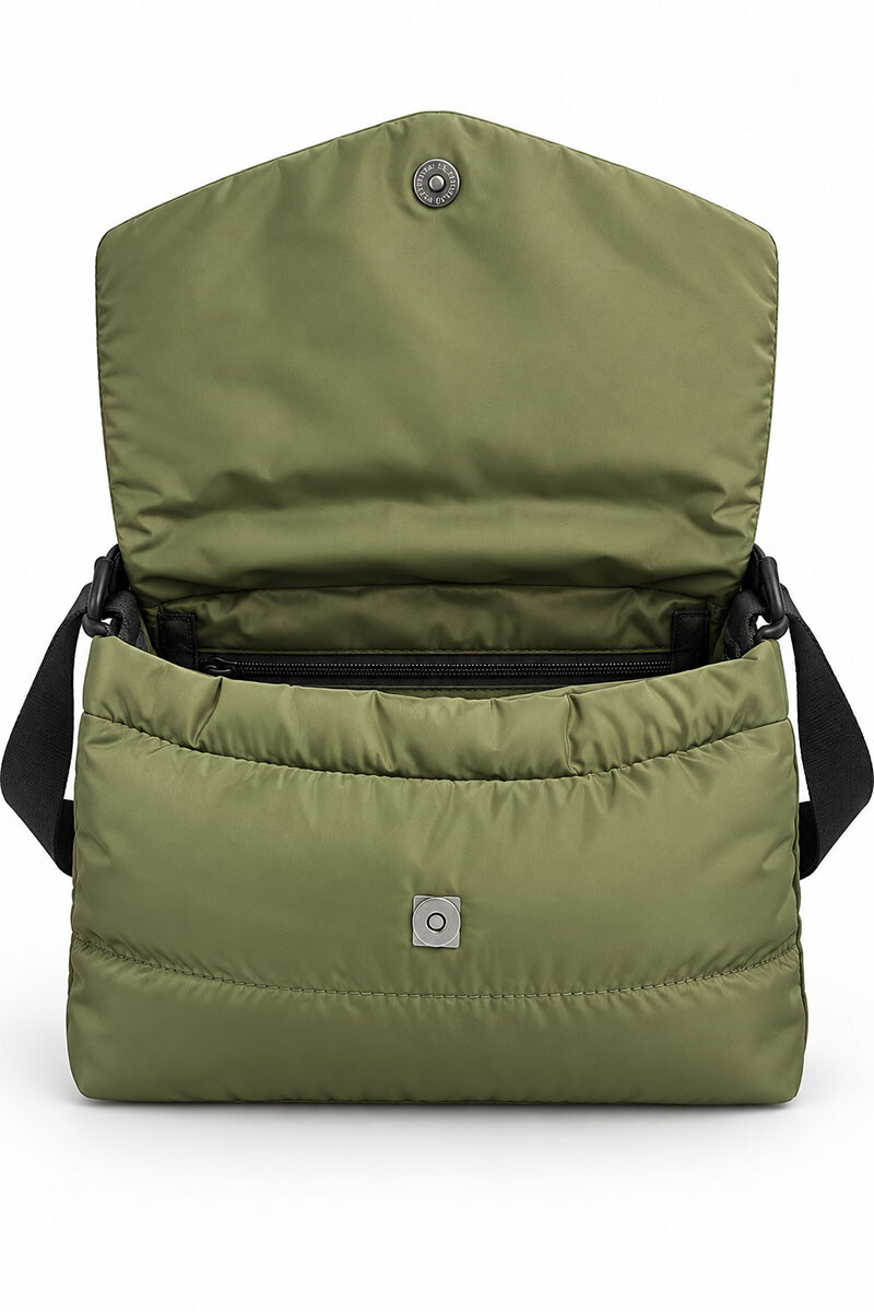 Cartera UNIQUE Puffer regulable Verde