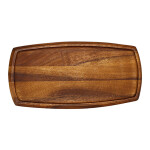 TABLA RECTABGULAR ACANALADA MADERA 36.5X18X2CM TABLA RECTABGULAR ACANALADA MADERA 36.5X18X2CM