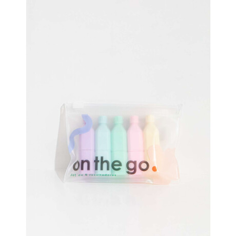 Set De Mini Resaltadores Combinacion Multicolor