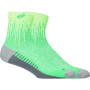 Medias Running Performance Run Sock Quarter Unisex Illuminate Green/vital Green