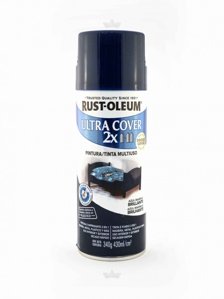 AEROSOL ULTRA COVER 2X AZUL MARINO BRILLANTE- 340 GR. N/A